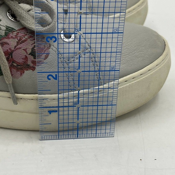 J/Slides Adel Floral Lace-Up Sneakers Leather Platform Shoe - Picture 11 of 12